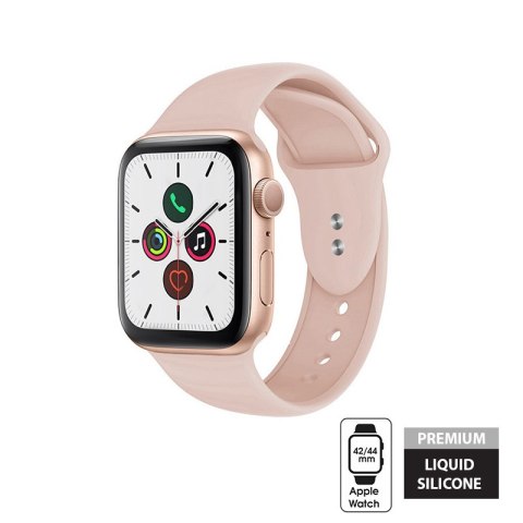 Crong Liquid - Pasek do Apple Watch 42/44/45/49 mm (piaskowy róż)