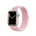 Crong Nylon - Pasek sportowy do Apple Watch 38/40/41 mm (Powder Pink)