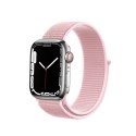 Crong Nylon - Pasek sportowy do Apple Watch 38/40/41 mm (Powder Pink)