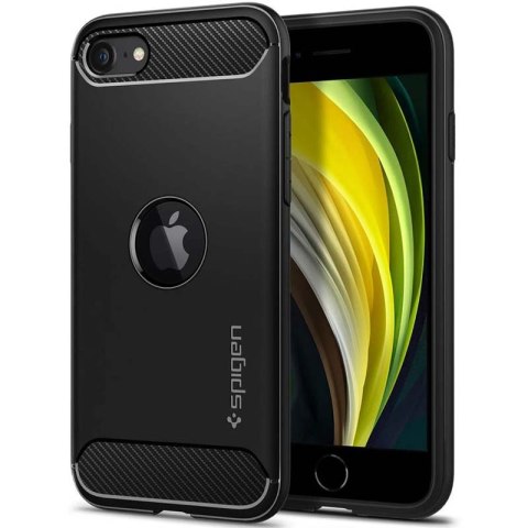 Spigen Rugged Armor - Etui do iPhone SE 2022 / SE 2020 / 8 / 7 (Czarny) Spigen Rugged Armor - Etui do iPhone SE 2022 / SE 2020 / 8 / 7 (Czarny)
