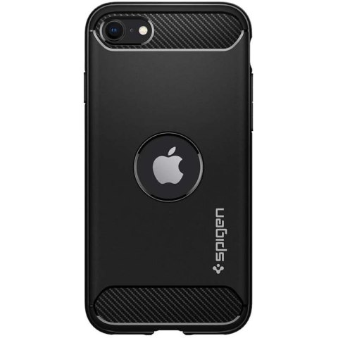 Spigen Rugged Armor - Etui do iPhone SE 2022 / SE 2020 / 8 / 7 (Czarny) Spigen Rugged Armor - Etui do iPhone SE 2022 / SE 2020 / 8 / 7 (Czarny)