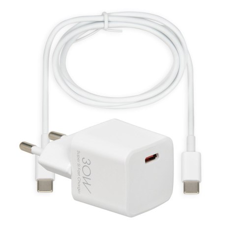 ŁADOWARKA SIECIOWA I-BOX C-38 PD30W USB-C, KABEL ŁADOWARKA SIECIOWA I-BOX C-38 PD30W USB-C, KABEL