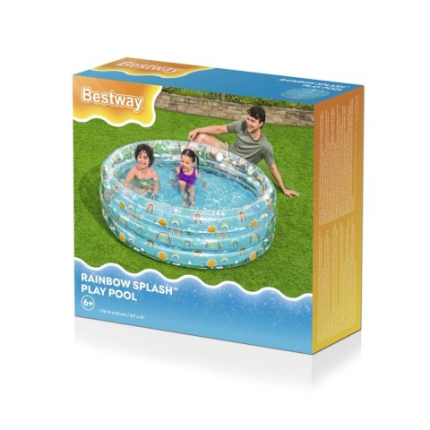 Basen ogrodowy dla dzieci 170x53cm Tropical BESTWAY + Łatka naprawcza Basen ogrodowy dla dzieci 170x53cm Tropical BESTWAY + Łatka naprawcza
