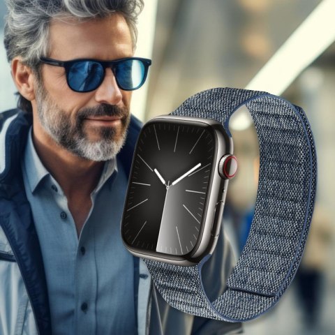 Crong Melange - Pasek magnetyczny do Apple Watch 42/44/45/49 mm (niebieski melanż) Crong Melange - Pasek magnetyczny do Apple Watch 42/44/45/49 mm (niebieski melanż)