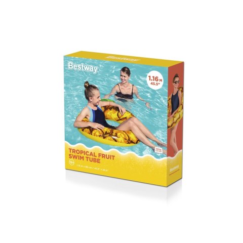 Owocowe Koło dmuchane do pływania Ananas dla dzieci 12+ i dorosłych BESTWAY 116x88cm Owocowe Koło dmuchane do pływania Ananas dla dzieci 12+ i dorosłych BESTWAY 116x88cm