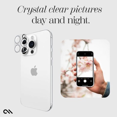 Case-Mate Sparkle Lens Protector - Szkło ochronne na aparat iPhone 15 Pro / iPhone 15 Pro Max (Twinkle) Case-Mate Sparkle Lens Protector - Szkło ochronne na aparat iPhone 15 Pro / iPhone 15 Pro Max (Twinkle)