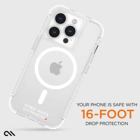 Case-Mate Ultra Tough Plus D3O MagSafe - Etui iPhone 15 Pro (Clear) Case-Mate Ultra Tough Plus D3O MagSafe - Etui iPhone 15 Pro (Clear)