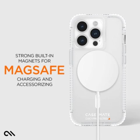 Case-Mate Ultra Tough Plus D3O MagSafe - Etui iPhone 15 Pro (Clear) Case-Mate Ultra Tough Plus D3O MagSafe - Etui iPhone 15 Pro (Clear)