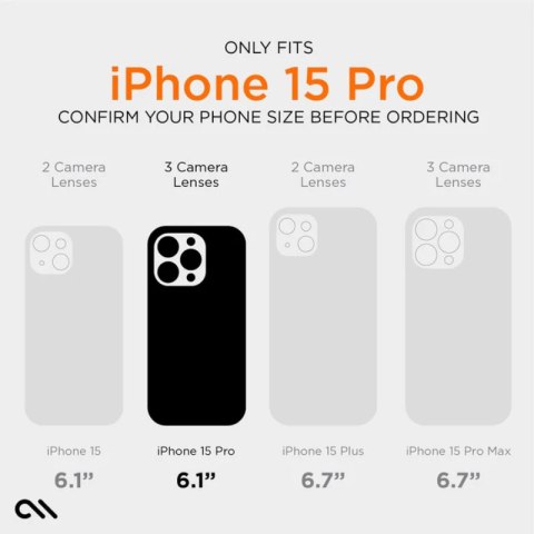 Case-Mate Ultra Tough Plus D3O MagSafe - Etui iPhone 15 Pro (Clear) Case-Mate Ultra Tough Plus D3O MagSafe - Etui iPhone 15 Pro (Clear)