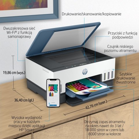 Urządzenie wielofunkcyjne HP Smart Tank 675 Urządzenie wielofunkcyjne HP Smart Tank 675