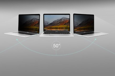 Moshi Umbra - Folia ochronna na ekran MacBook Air 13.6" M2 (2022) z filtrem prywatyzującym (czarna ramka) Moshi Umbra - Folia ochronna na ekran MacBook Air 13.6" M2 (2022) z filtrem prywatyzującym (czarna ramka)
