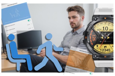 SMARTWATCH MĘSKI Gravity GT7-6 PRO - WYKONYWANIE POŁĄCZEŃ, PULSOKSYMETR (sg018f) SMARTWATCH MĘSKI Gravity GT7-6 PRO - WYKONYWANIE POŁĄCZEŃ, PULSOKSYMETR (sg018f)