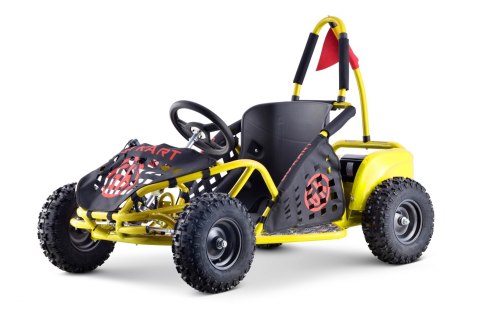 Gokart Fast Dragon na akumulator Żółty 30km/h + Silnik 1000W + Koła pompowane + Regulacja siedzenia + Pasy Gokart Fast Dragon na akumulator Żółty 30km/h + Silnik 1000W + Koła pompowane + Regulacja siedzenia + Pasy