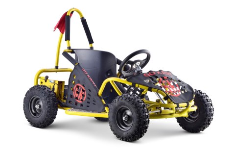 Gokart Fast Dragon na akumulator Żółty 30km/h + Silnik 1000W + Koła pompowane + Regulacja siedzenia + Pasy Gokart Fast Dragon na akumulator Żółty 30km/h + Silnik 1000W + Koła pompowane + Regulacja siedzenia + Pasy