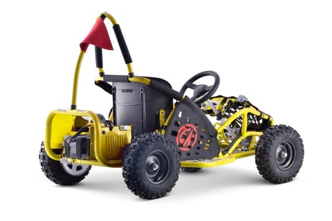 Gokart Fast Dragon na akumulator Żółty 30km/h + Silnik 1000W + Koła pompowane + Regulacja siedzenia + Pasy Gokart Fast Dragon na akumulator Żółty 30km/h + Silnik 1000W + Koła pompowane + Regulacja siedzenia + Pasy