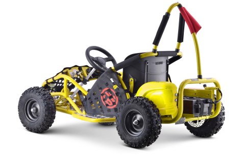 Gokart Fast Dragon na akumulator Żółty 30km/h + Silnik 1000W + Koła pompowane + Regulacja siedzenia + Pasy Gokart Fast Dragon na akumulator Żółty 30km/h + Silnik 1000W + Koła pompowane + Regulacja siedzenia + Pasy