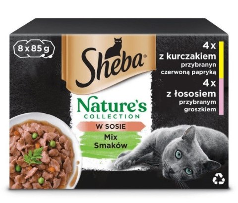 SHEBA Nature's collection mix smaków dla kota8x85g SHEBA Nature's collection mix smaków dla kota8x85g