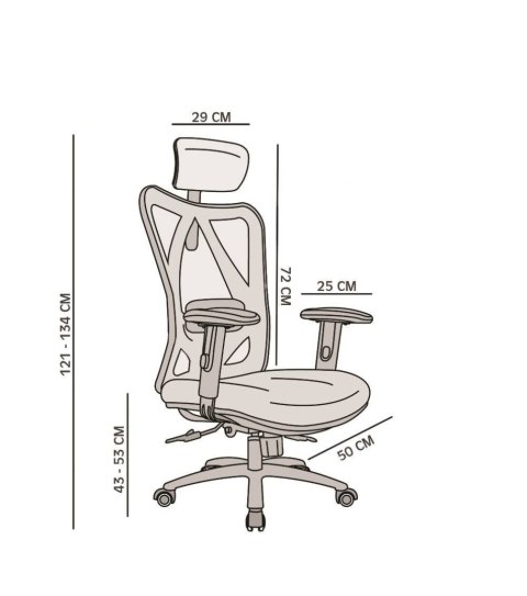 Fotel ergonomiczny ANGEL biurowy obrotowy eurOpa Fotel ergonomiczny ANGEL biurowy obrotowy eurOpa
