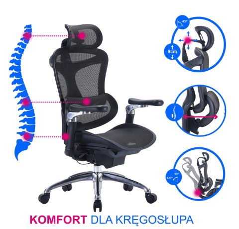 Fotel ergonomiczny ANGEL biurowy kosmO Fotel ergonomiczny ANGEL biurowy kosmO