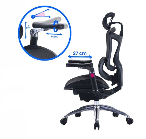 Fotel ergonomiczny ANGEL biurowy kosmO Fotel ergonomiczny ANGEL biurowy kosmO