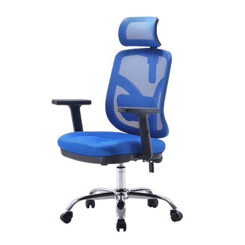 Fotel ergonomiczny ANGEL biurowy obrotowy jOkasta Niebieska Fotel ergonomiczny ANGEL biurowy obrotowy jOkasta Niebieska