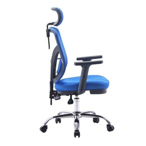Fotel ergonomiczny ANGEL biurowy obrotowy jOkasta Niebieska Fotel ergonomiczny ANGEL biurowy obrotowy jOkasta Niebieska