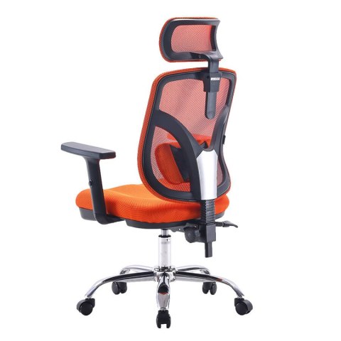 Fotel ergonomiczny ANGEL biurowy obrotowy jOkasta Pomarańczowa Fotel ergonomiczny ANGEL biurowy obrotowy jOkasta Pomarańczowa