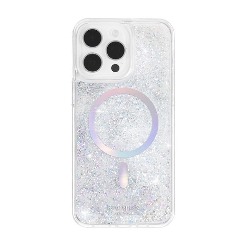 Kate Spade New York Liquid Glitter MagSafe - Etui iPhone 15 Pro (Opal Iridescent) Kate Spade New York Liquid Glitter MagSafe - Etui iPhone 15 Pro (Opal Iridescent)