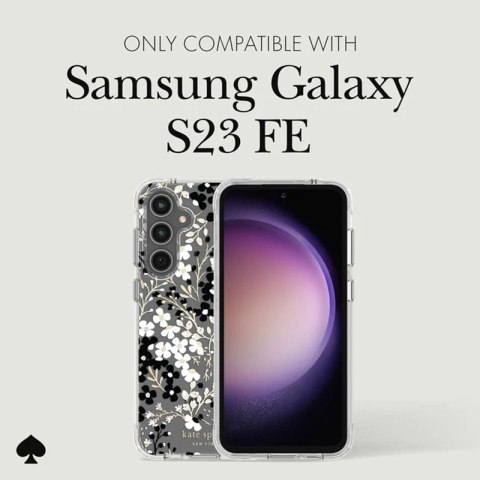 Kate Spade New York Multi Floral - Etui Samsung Galaxy S23 FE 5G (Black and White) Kate Spade New York Multi Floral - Etui Samsung Galaxy S23 FE 5G (Black and White)