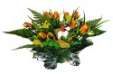WIELKANOCNY STROIK NA POMNIK WIĄZANKA KWIATY TULIPANY BARANEK NA CMENTARZ