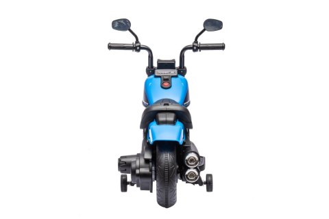 Motorek Chopper FASTER na akumulator dla dzieci Niebieski + Radio FM + Panel audio + LED Motorek Chopper FASTER na akumulator dla dzieci Niebieski + Radio FM + Panel audio + LED