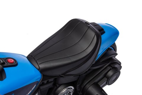 Motorek Chopper FASTER na akumulator dla dzieci Niebieski + Radio FM + Panel audio + LED Motorek Chopper FASTER na akumulator dla dzieci Niebieski + Radio FM + Panel audio + LED