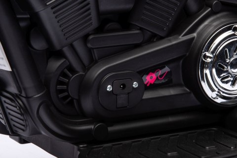 Motorek Chopper FASTER na akumulator dla dzieci Niebieski + Radio FM + Panel audio + LED Motorek Chopper FASTER na akumulator dla dzieci Niebieski + Radio FM + Panel audio + LED