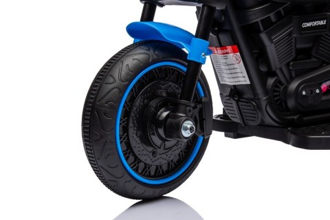 Motorek Chopper FASTER na akumulator dla dzieci Niebieski + Radio FM + Panel audio + LED Motorek Chopper FASTER na akumulator dla dzieci Niebieski + Radio FM + Panel audio + LED