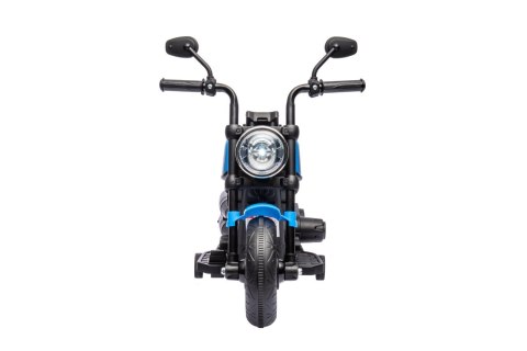 Motorek Chopper FASTER na akumulator dla dzieci Niebieski + Radio FM + Panel audio + LED Motorek Chopper FASTER na akumulator dla dzieci Niebieski + Radio FM + Panel audio + LED