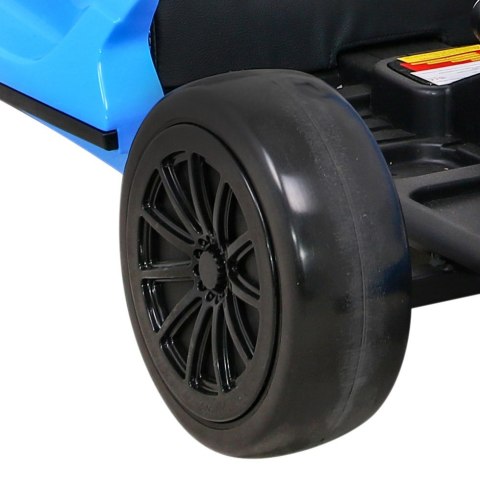 Gokart Speed 7 Drift King na akumulator dla dzieci Niebieski + Funkcja driftu + Sportowe siedzenie + 2 Prędkości + EVA Gokart Speed 7 Drift King na akumulator dla dzieci Niebieski + Funkcja driftu + Sportowe siedzenie + 2 Prędkości + EVA