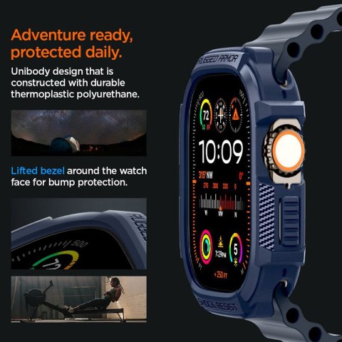 Spigen Rugged Armor - Obudowa do Apple Watch Ultra 1/2 49 mm (Navy Blue) Spigen Rugged Armor - Obudowa do Apple Watch Ultra 1/2 49 mm (Navy Blue)