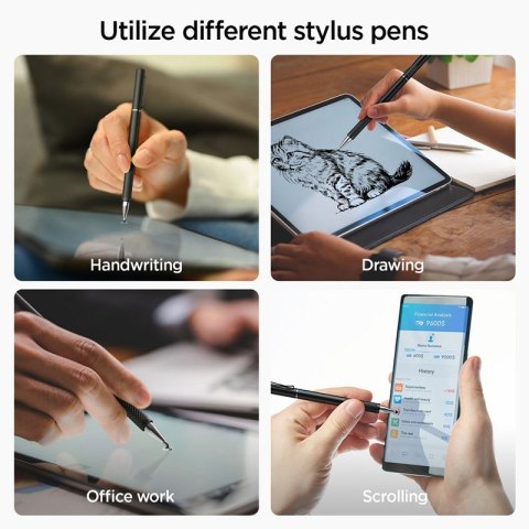 Spigen Universal Stylus Pen - Uniwersalny rysik do ekranu dotykowego (Czarny) Spigen Universal Stylus Pen - Uniwersalny rysik do ekranu dotykowego (Czarny)
