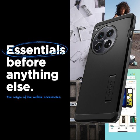 Spigen Tough Armor - Etui do OnePlus 12 (Czarny) Spigen Tough Armor - Etui do OnePlus 12 (Czarny)