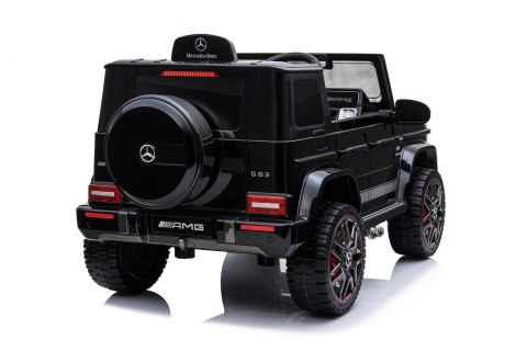 Mercedes AMG G63 na akumulator dla dzieci Czarny + Pilot Mercedes AMG G63 na akumulator dla dzieci Czarny + Pilot