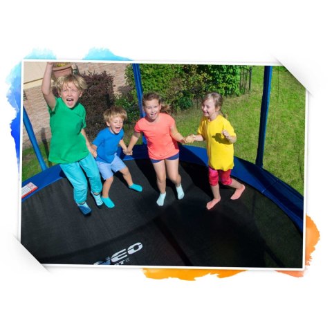 Trampolina ogrodowa 8ft/252cm siatka zewnętrzna i drabinką Trampolina ogrodowa 8ft/252cm siatka zewnętrzna i drabinką