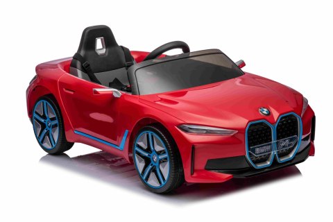 Autko BMW i4 na akumulator dla dzieci Czerwony + Wolny Start + EVA + Ekoskóra + Audio LED + Pilot Autko BMW i4 na akumulator dla dzieci Czerwony + Wolny Start + EVA + Ekoskóra + Audio LED + Pilot