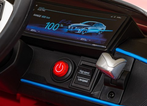 Autko BMW i4 na akumulator dla dzieci Czerwony + Wolny Start + EVA + Ekoskóra + Audio LED + Pilot Autko BMW i4 na akumulator dla dzieci Czerwony + Wolny Start + EVA + Ekoskóra + Audio LED + Pilot