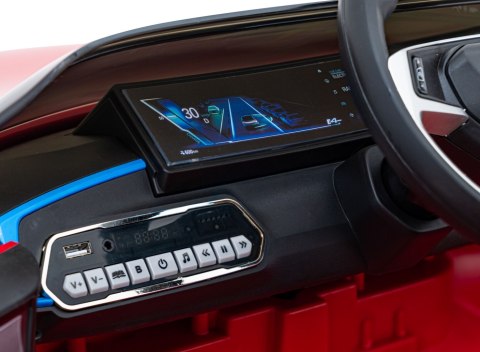 Autko BMW i4 na akumulator dla dzieci Czerwony + Wolny Start + EVA + Ekoskóra + Audio LED + Pilot Autko BMW i4 na akumulator dla dzieci Czerwony + Wolny Start + EVA + Ekoskóra + Audio LED + Pilot