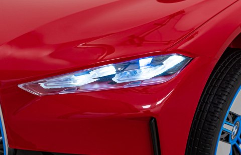 Autko BMW i4 na akumulator dla dzieci Czerwony + Wolny Start + EVA + Ekoskóra + Audio LED + Pilot Autko BMW i4 na akumulator dla dzieci Czerwony + Wolny Start + EVA + Ekoskóra + Audio LED + Pilot