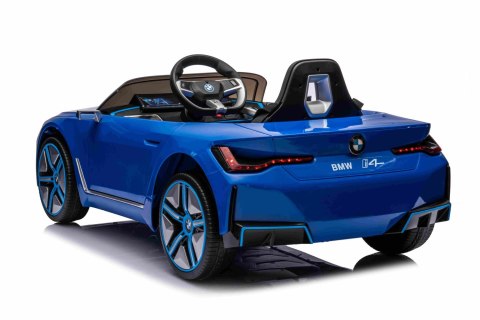 Autko BMW i4 na akumulator dla dzieci Niebieski + Wolny Start + EVA + Ekoskóra + Audio LED + Pilot Autko BMW i4 na akumulator dla dzieci Niebieski + Wolny Start + EVA + Ekoskóra + Audio LED + Pilot