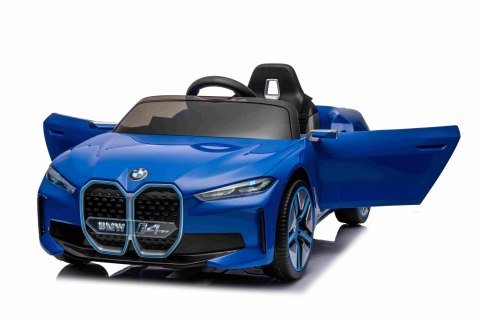 Autko BMW i4 na akumulator dla dzieci Niebieski + Wolny Start + EVA + Ekoskóra + Audio LED + Pilot Autko BMW i4 na akumulator dla dzieci Niebieski + Wolny Start + EVA + Ekoskóra + Audio LED + Pilot