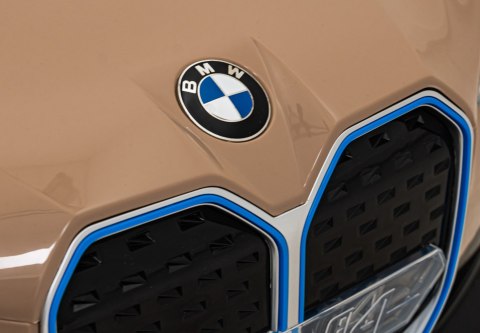 Autko BMW i4 na akumulator dla dzieci Złoty + Wolny Start + EVA + Ekoskóra + Audio LED + Pilot Autko BMW i4 na akumulator dla dzieci Złoty + Wolny Start + EVA + Ekoskóra + Audio LED + Pilot