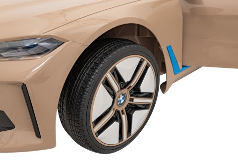 Autko BMW i4 na akumulator dla dzieci Złoty + Wolny Start + EVA + Ekoskóra + Audio LED + Pilot Autko BMW i4 na akumulator dla dzieci Złoty + Wolny Start + EVA + Ekoskóra + Audio LED + Pilot