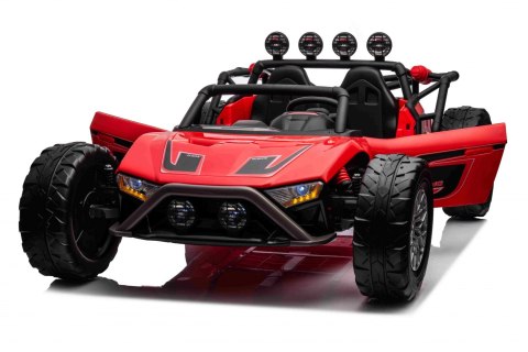 Auto Buggy Racing 5 na akumulator dla dzieci Czerwony + Silniki 2x200W + Pilot + Audio LED + Wolny Start Auto Buggy Racing 5 na akumulator dla dzieci Czerwony + Silniki 2x200W + Pilot + Audio LED + Wolny Start